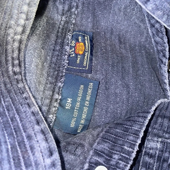 Lil ‘66 / Route 66 Toddler Corduroy Overalls Size 18 Months - Picture 3 of 6